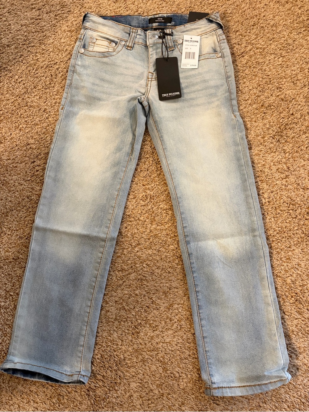 True Religion Kids Light Blue Straight Jeans